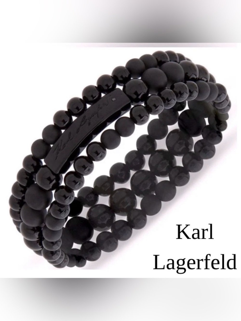 NWT! KARL LAGERFELD STRETCHY UNISEX BRACELET! SOLD OUT 5 ⭐️’s